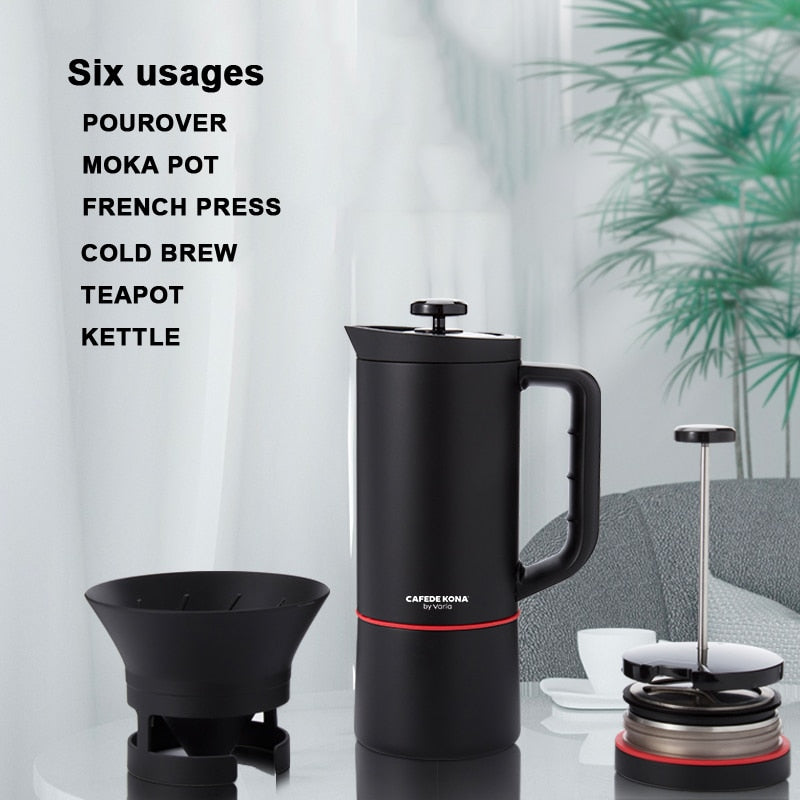 6in1 Elegant French Press Coffee Maker - Image 3