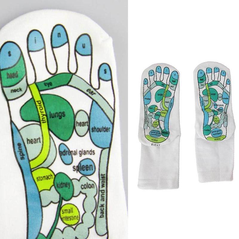 Reflexology Foot Massage Map Socks