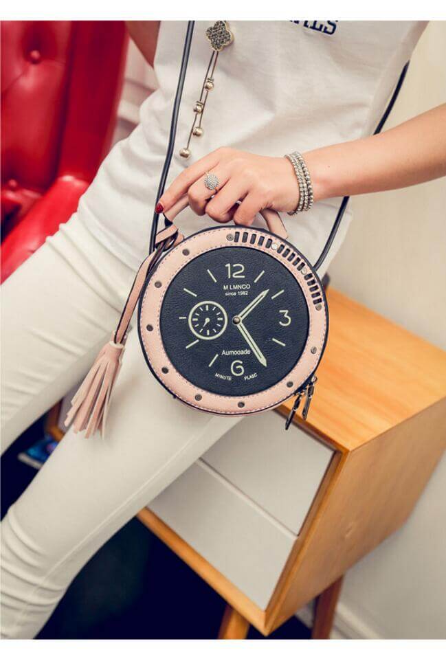 Creative Crossbody Clock Like Handbag