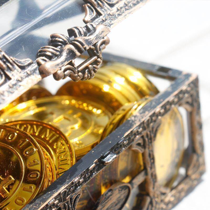 Transparent Pirate Treasure Box Organizer