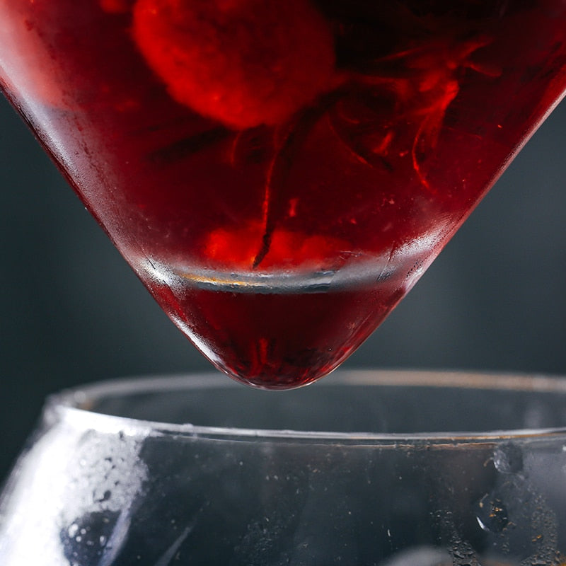 Crystal Iced Cone Cocktail Glass - Image 7