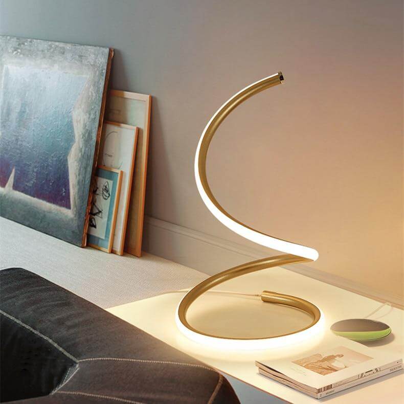 Nordic Spiral LED Table Lamps - MaviGadget