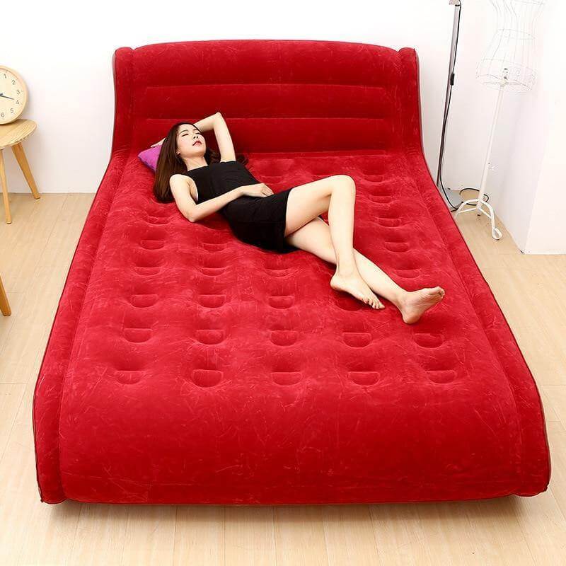 Portable Inflatable Double Air Bed Mattress - Image 0