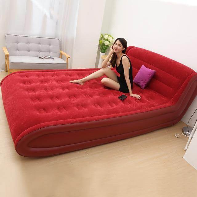 Portable Inflatable Double Air Bed Mattress - Image 2