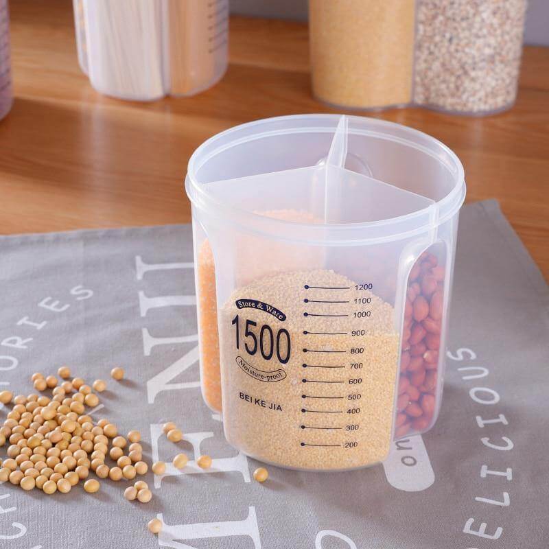 Kitchen Transparent Flower Sealed Storage Tank - MaviGadget