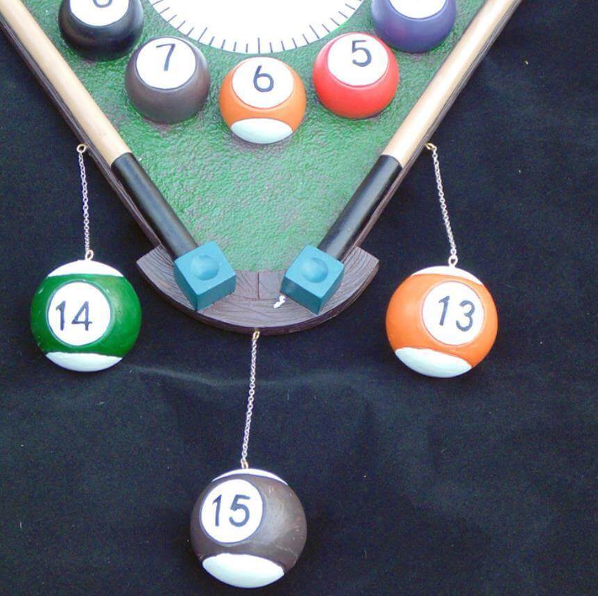 Modern Pool Wall Clock - Image 8