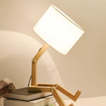 Creative Book Holder Robot Shape Table Lamp