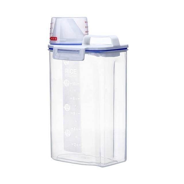 Durable Transparent Pet Food Container - Image 1