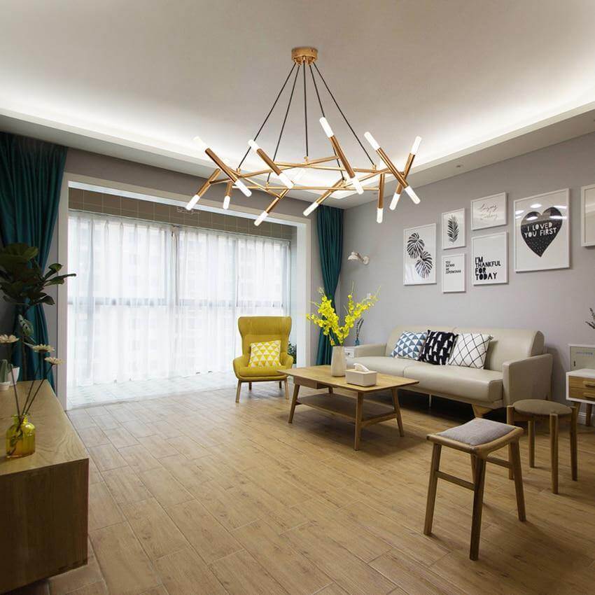 Nordic Modern Elegant Tree Branch Chandelier - Image 4