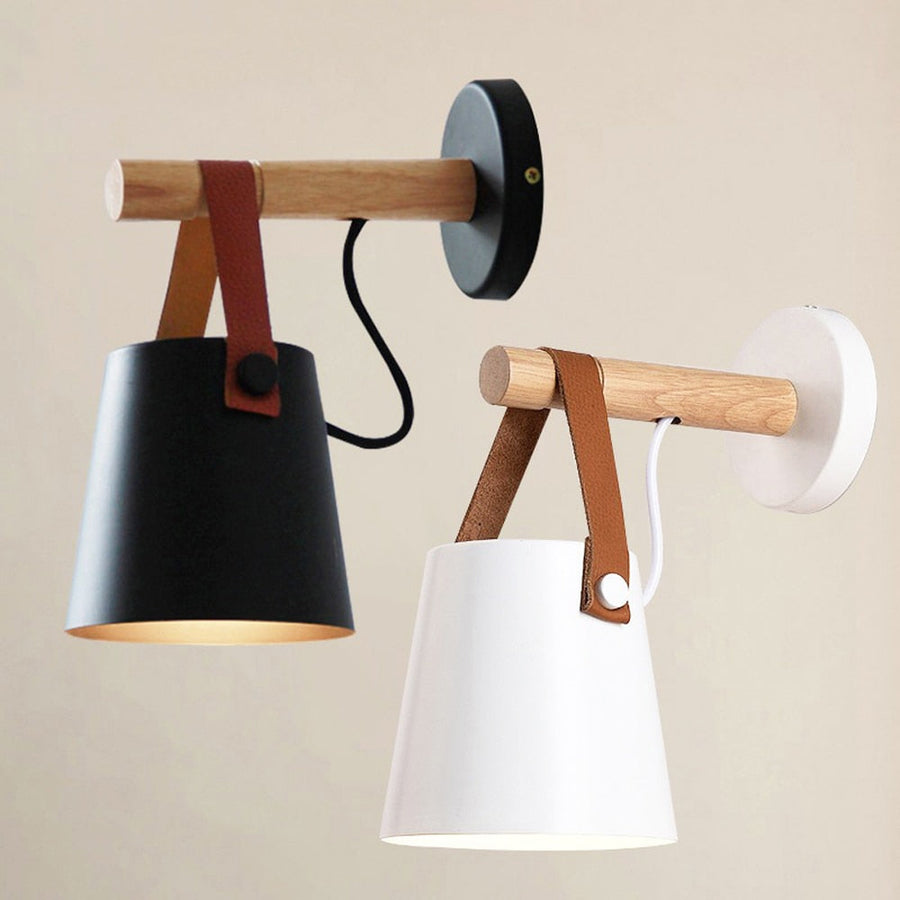 Nordic Style Wood Elegant Wall Lamp - Image 0