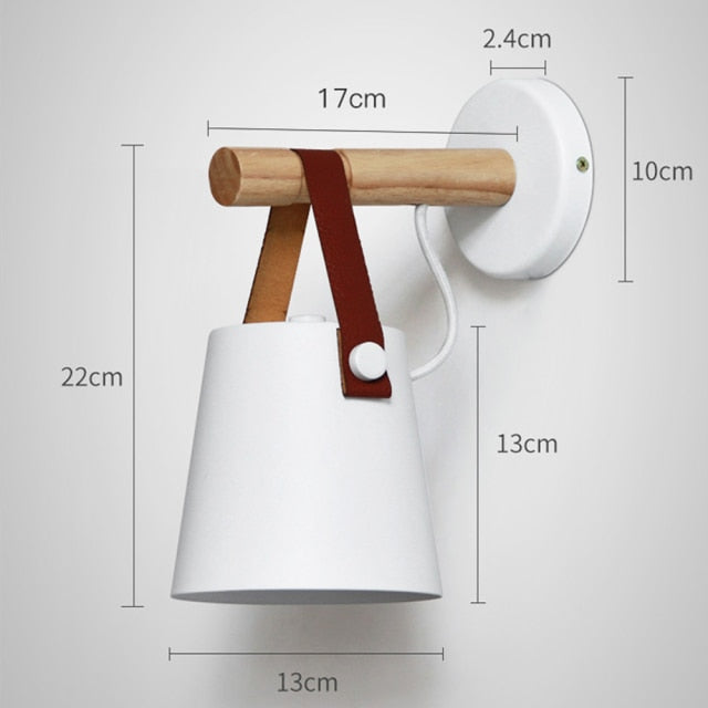 Nordic Style Wood Elegant Wall Lamp - Image 9