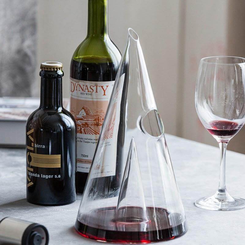 Creative Pyramid Glass Wine Decanter