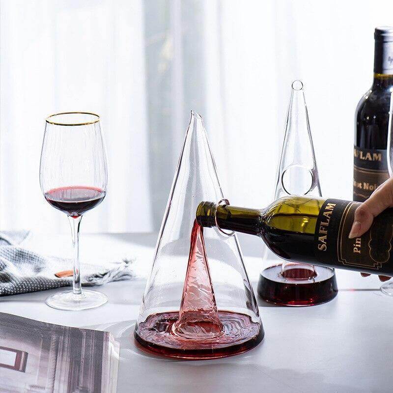 Creative Pyramid Glass Wine Decanter