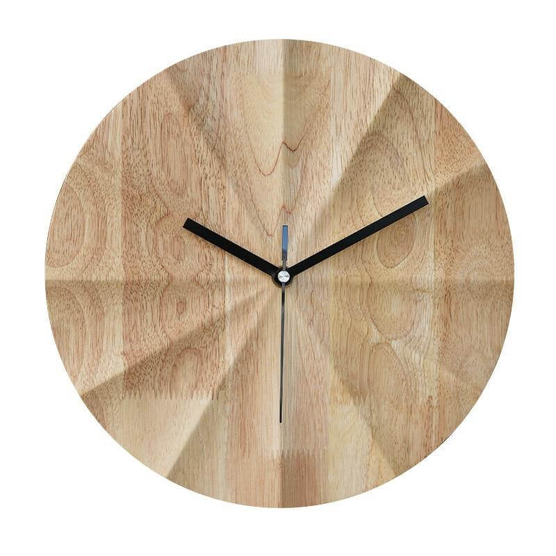 Nordic Wooden Street Fashion Wall Clock - Image 3