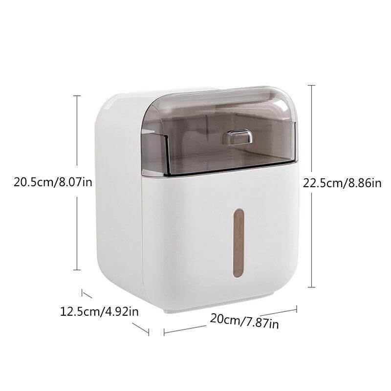 Waterproof Wall Mounted Bathroom Tissue Organizer - Image 5