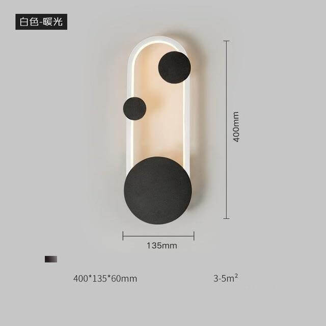 Modern Led Creative Nordic Earthly Wall Lamp - Image 1