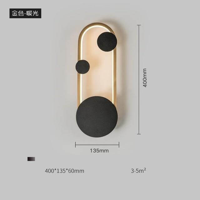 Modern Led Creative Nordic Earthly Wall Lamp - Image 4