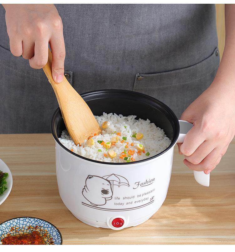 Mini Electric Double Layer Hot Pot Rice Cooker - Image 1