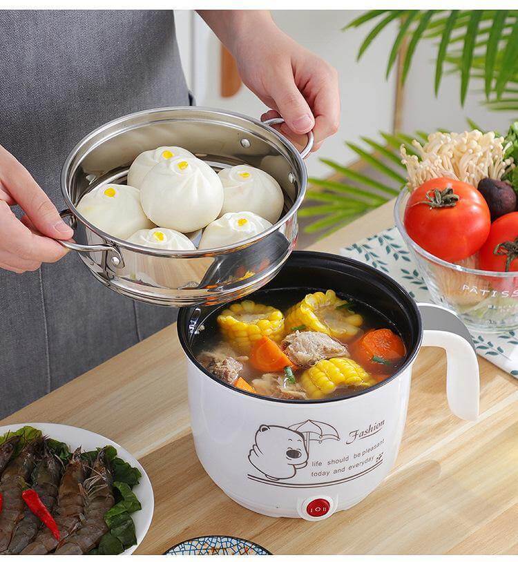 Mini Electric Double Layer Hot Pot Rice Cooker - Image 0