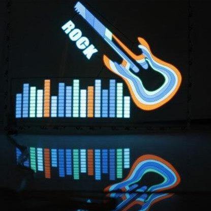 Car Windshield LED Sound Activated Equalizer Neon Sticker - Image 9