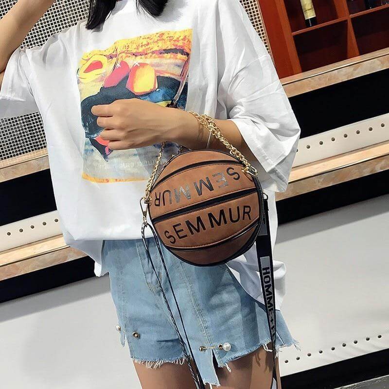 Creative Basketball Shoulder Woman Handbag