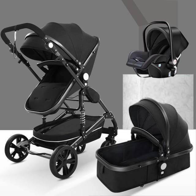 3 in 1 High-Landscape Bidirectional Portable Foldable Baby Stroller - Image 8