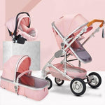 3 in 1 High-Landscape Bidirectional Portable Foldable Baby Stroller