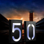 Solar Powered LED Light House Numbers - MaviGadget