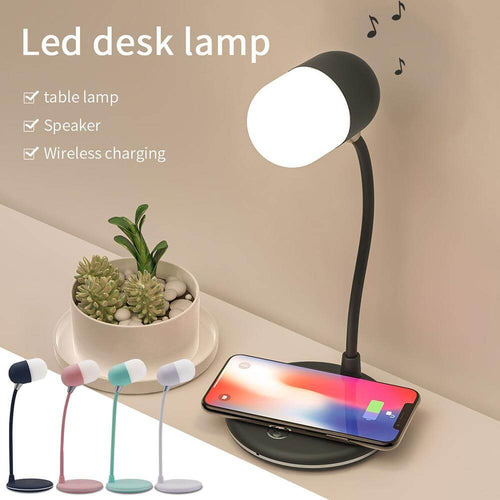 Bluetooth Speaker Wireless Charger Table Lamp - Image 0