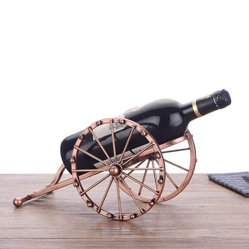 Antique Cannon Wine Bottle Holder - Image 3