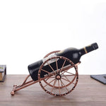 Antique Cannon Wine Bottle Holder