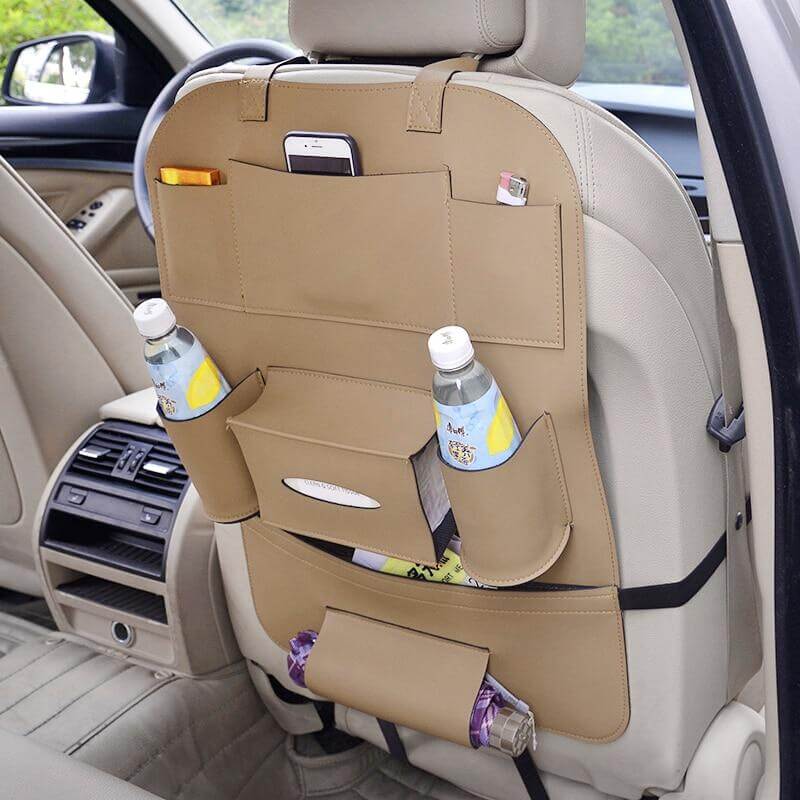 Car Leather Back Seat Organizer - MaviGadget