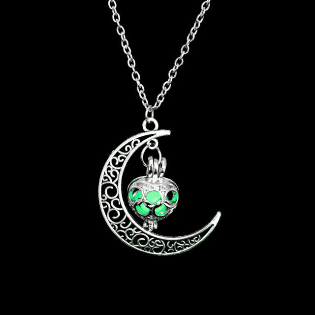 Luminous Moon Pendant Charming Necklace - Image 6