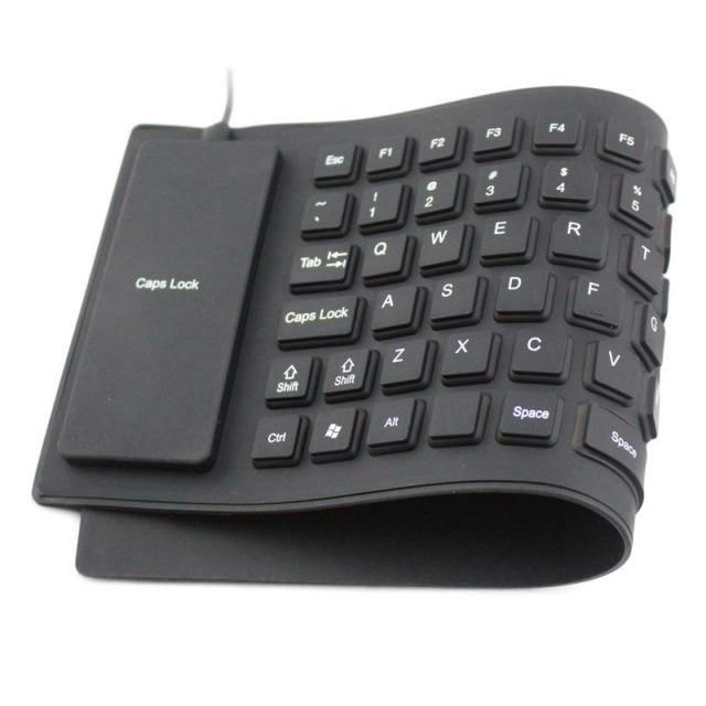 Silicone Foldable Waterproof USB Keyboard - MaviGadget