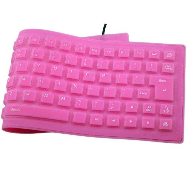 Silicone Foldable Waterproof USB Keyboard - MaviGadget