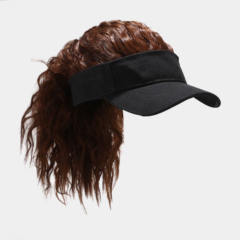 Women Artificial Hair Summer Baseball Cap