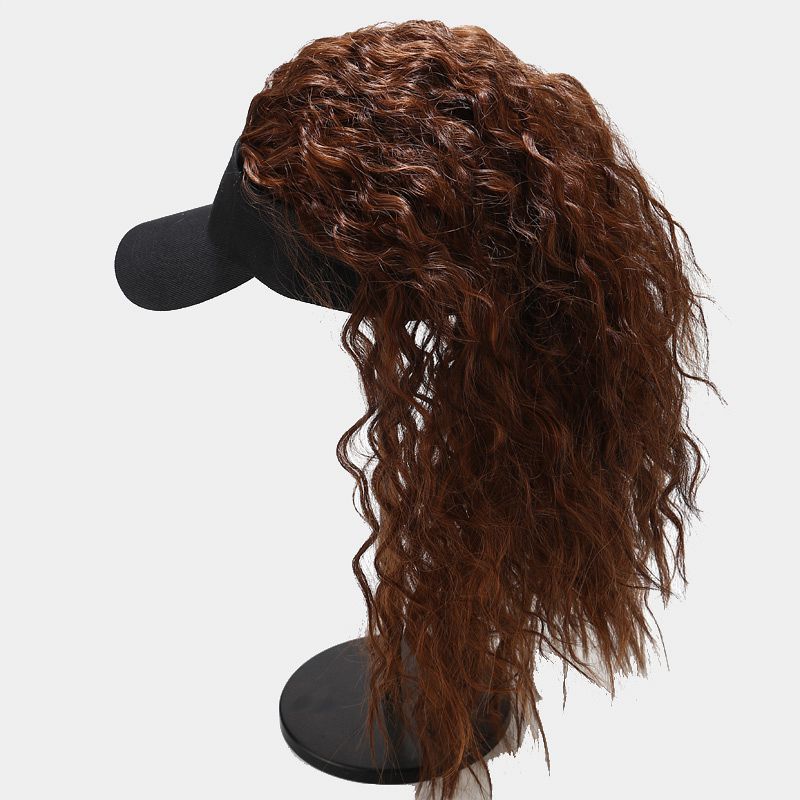 Women Artificial Hair Summer Baseball Cap - Image 3