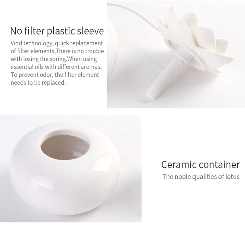 Lotus Ceramic Simplicity Aroma Humidifier