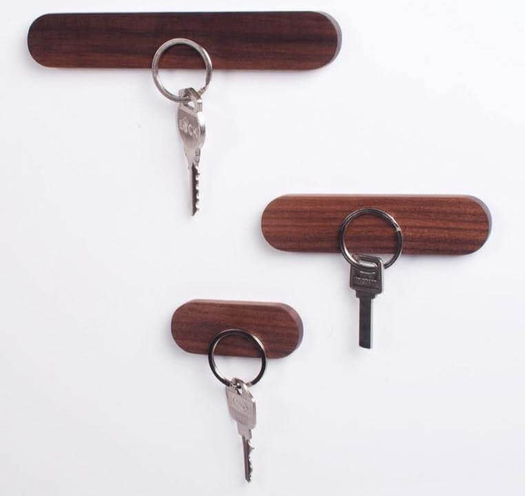 Magnetic Elegant Wood Key Holder - Image 0