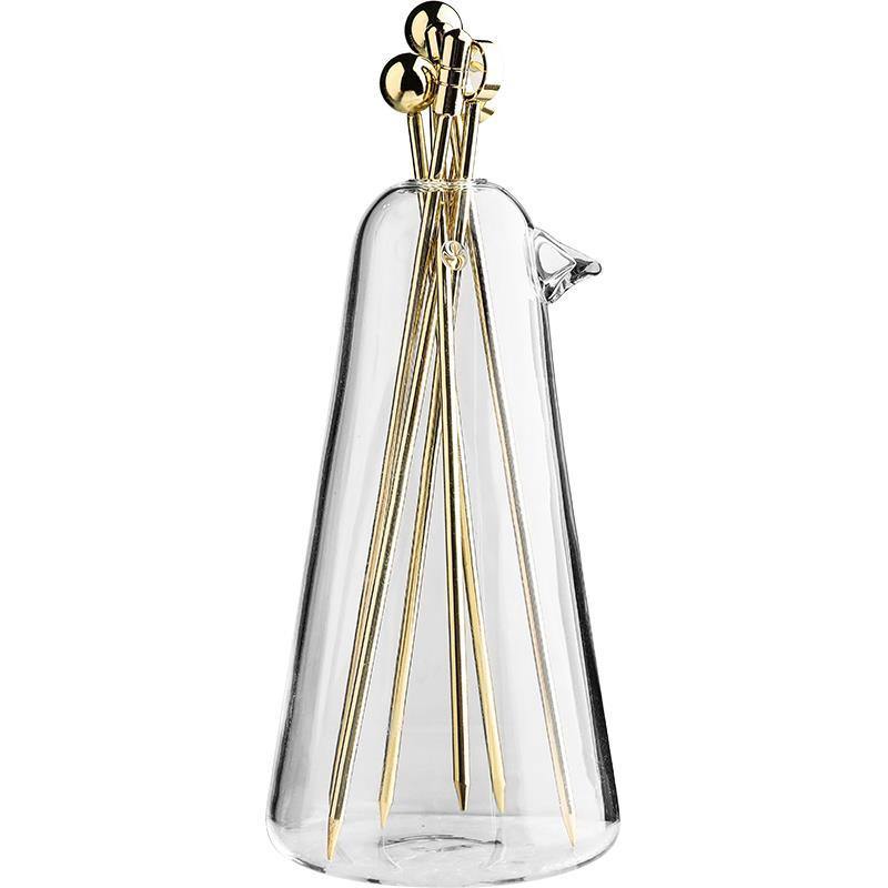 Elegant Stainless Steel Fruit Fork Jar - Image 12