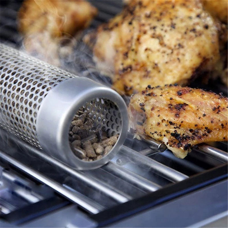 Stainless Steel BBQ Smoking Mesh Pipe - Image 1