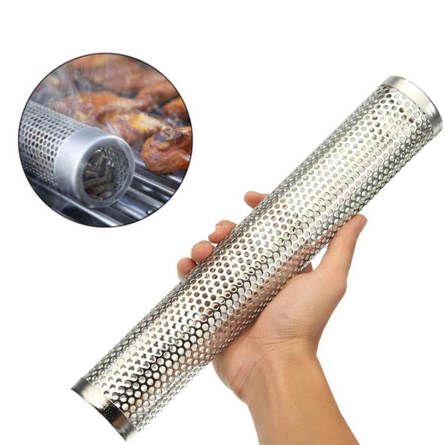 Stainless Steel BBQ Smoking Mesh Pipe - Image 3