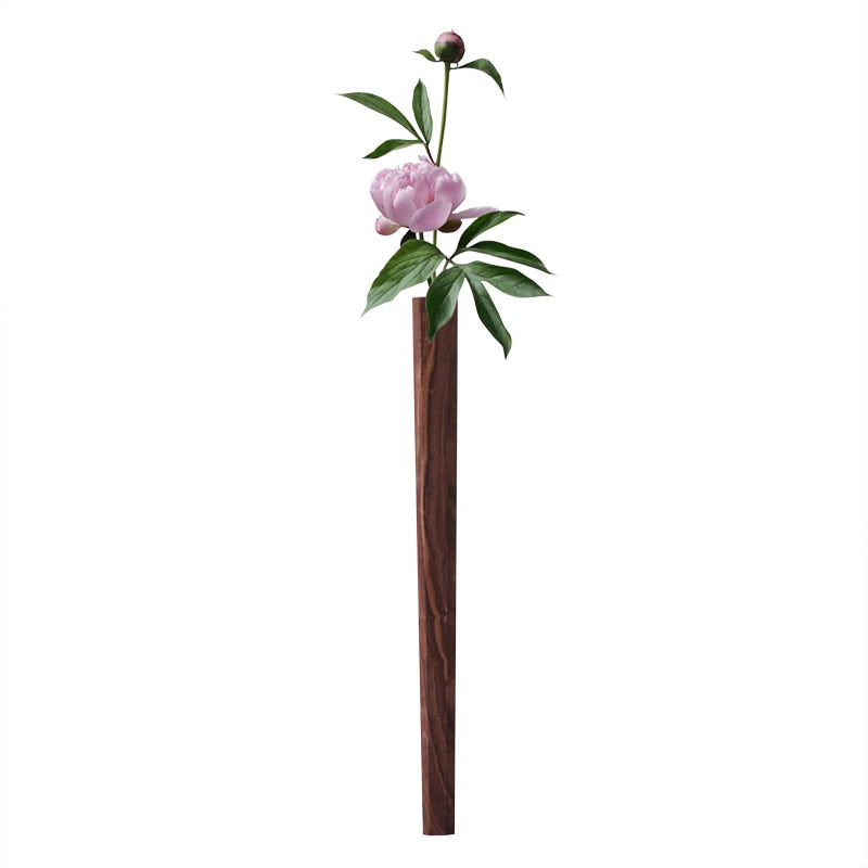 Nordic Handmade Wall Wood Vase - Image 5