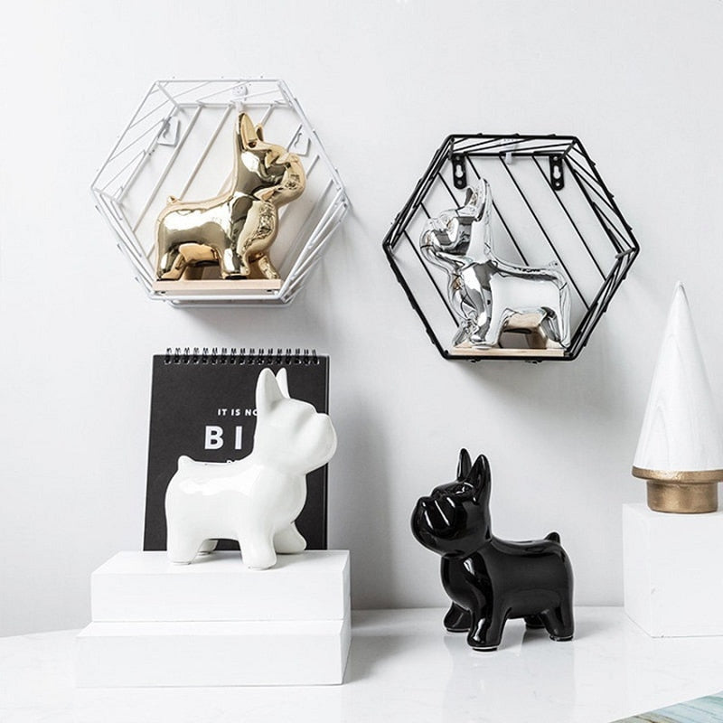 Nordic Ceramic Bulldog Piggy Bank - Image 1