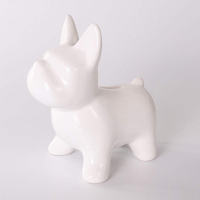 Nordic Ceramic Bulldog Piggy Bank