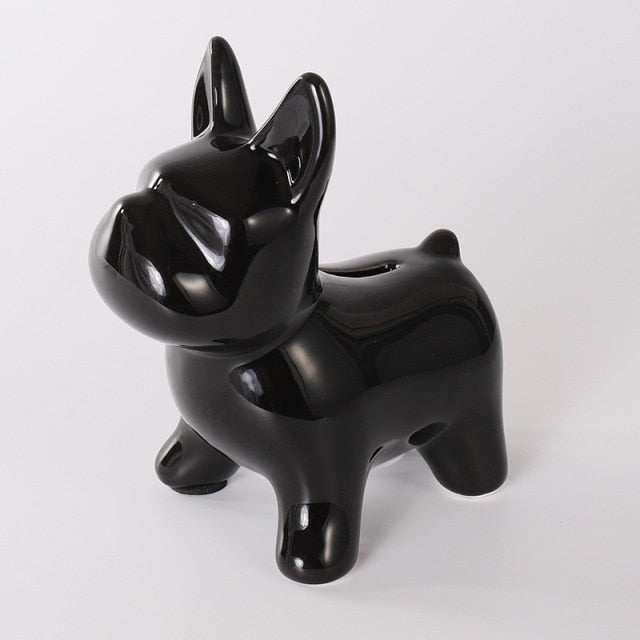 Nordic Ceramic Bulldog Piggy Bank - Image 10