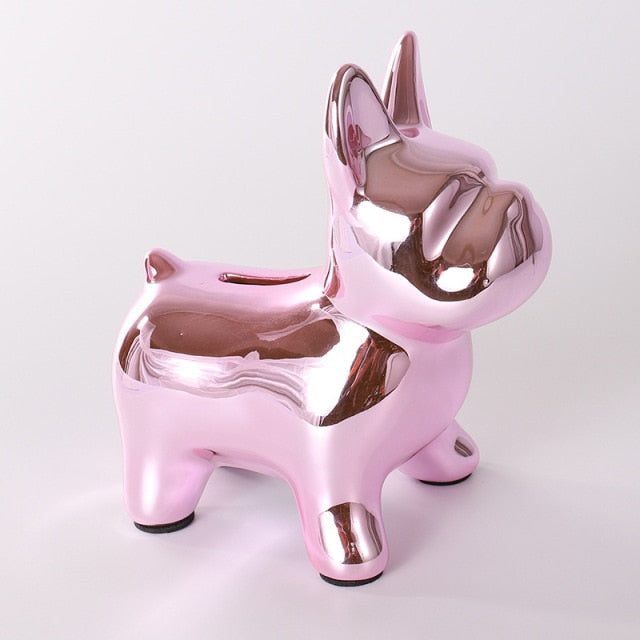 Nordic Ceramic Bulldog Piggy Bank - Image 13