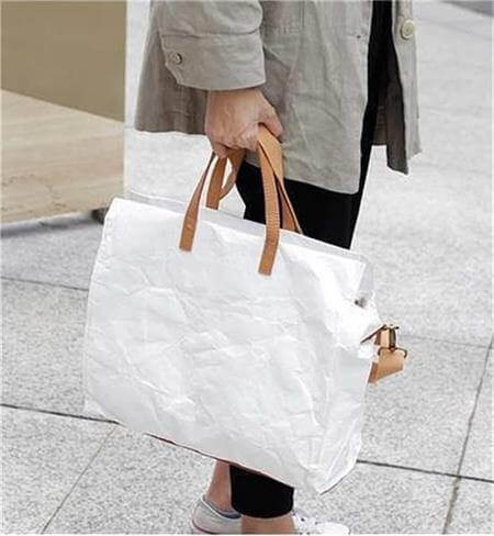 Women Kraft Paper Handbag and Shoulder Bag - Image 4