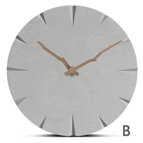 Novel Grey Life Wooden Wall Clock