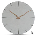 Novel Grey Life Wooden Wall Clock